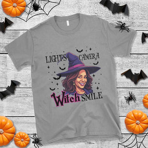 Funny Halloween Witch Harris T Shirt Light Camera Witch Smile Kamala Support TS09 Sport Gray Print Your Wear