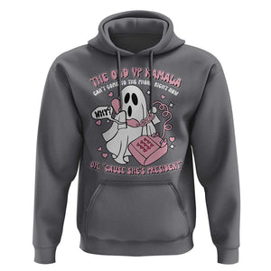 Funny Halloween Harris Hoodie The Old VP Kamala Can't Come To The Phone TS09 Charcoal Print Your Wear