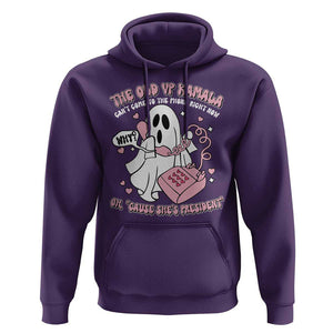 Funny Halloween Harris Hoodie The Old VP Kamala Can't Come To The Phone TS09 Purple Print Your Wear