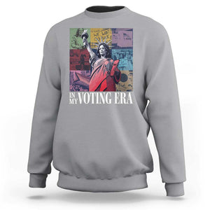 Harris 2024 Sweatshirt In My Voting Era Kamala Liberty Of Statue TS09 Sport Gray Print Your Wear