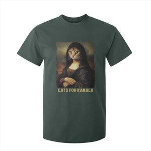 Funny Harris Cat T Shirt For Kid Cats Mona Lisa Vintage TS09 Dark Forest Green Print Your Wear