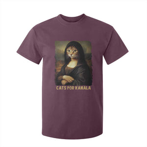 Funny Harris Cat T Shirt For Kid Cats Mona Lisa Vintage TS09 Maroon Print Your Wear