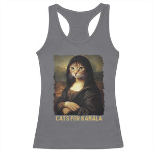 Funny Harris Cat Racerback Tank Top Cats Mona Lisa Vintage TS09 Charcoal Print Your Wear