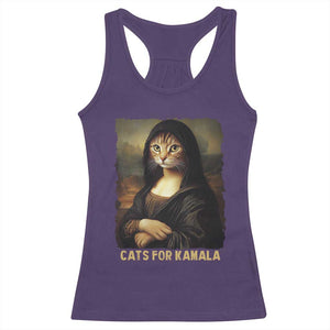 Funny Harris Cat Racerback Tank Top Cats Mona Lisa Vintage TS09 Purple Print Your Wear