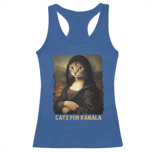 Funny Harris Cat Racerback Tank Top Cats Mona Lisa Vintage TS09 Royal Blue Print Your Wear