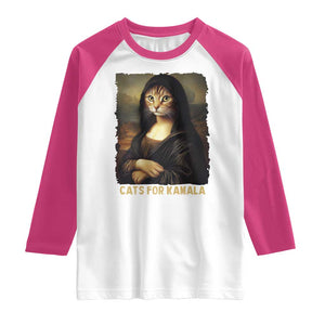 Funny Harris Cat Raglan Shirt Cats Mona Lisa Vintage TS09 White Heliconia Print Your Wear