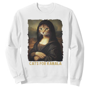 Funny Harris Cat Sweatshirt Cats Mona Lisa Vintage TS09 White Print Your Wear