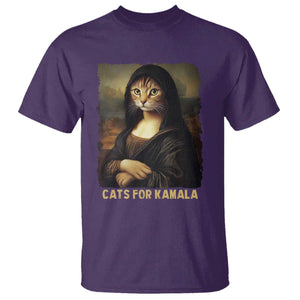 Funny Harris Cat T Shirt Cats Mona Lisa Vintage TS09 Purple Print Your Wear