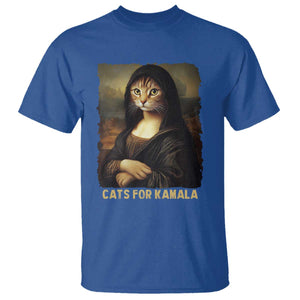 Funny Harris Cat T Shirt Cats Mona Lisa Vintage TS09 Royal Blue Print Your Wear