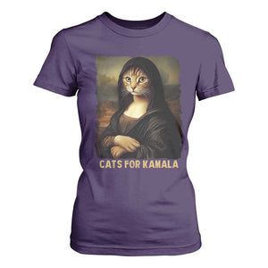 Funny Harris Cat T Shirt For Women Cats Mona Lisa Vintage TS09 Purple Print Your Wear