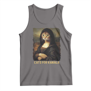 Funny Harris Cat Tank Top Cats Mona Lisa Vintage TS09 Deep Heather Print Your Wear