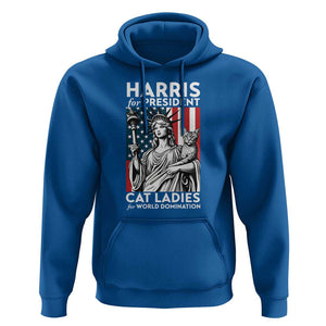 Kamala 2024 Hoodie Harris For President Cat Ladies For World Domination TS09 Royal Blue Print Your Wear