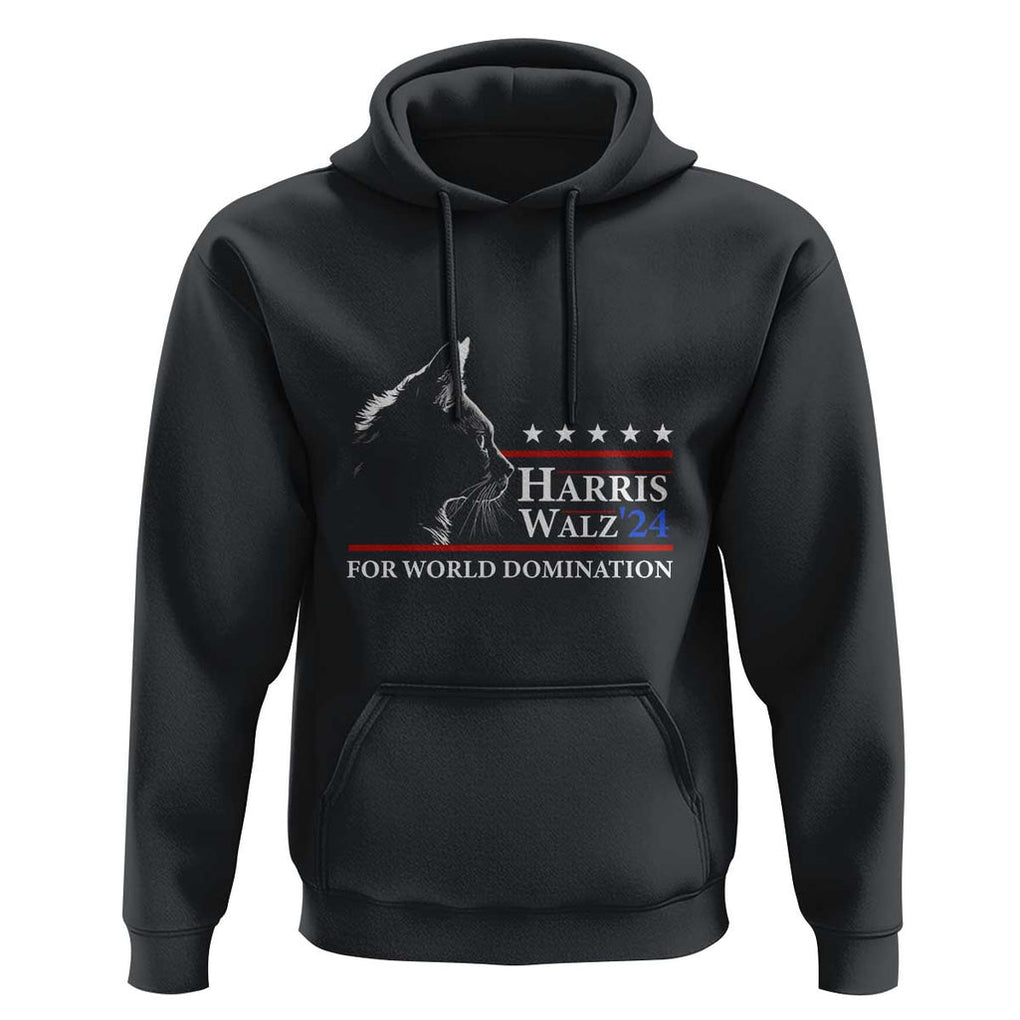 Harris Walz 2024 Hoodie For World Domination US President TS09 Black Print Your Wear