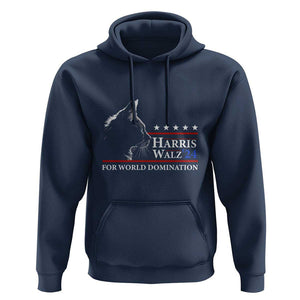 Harris Walz 2024 Hoodie For World Domination US President TS09 Navy Print Your Wear