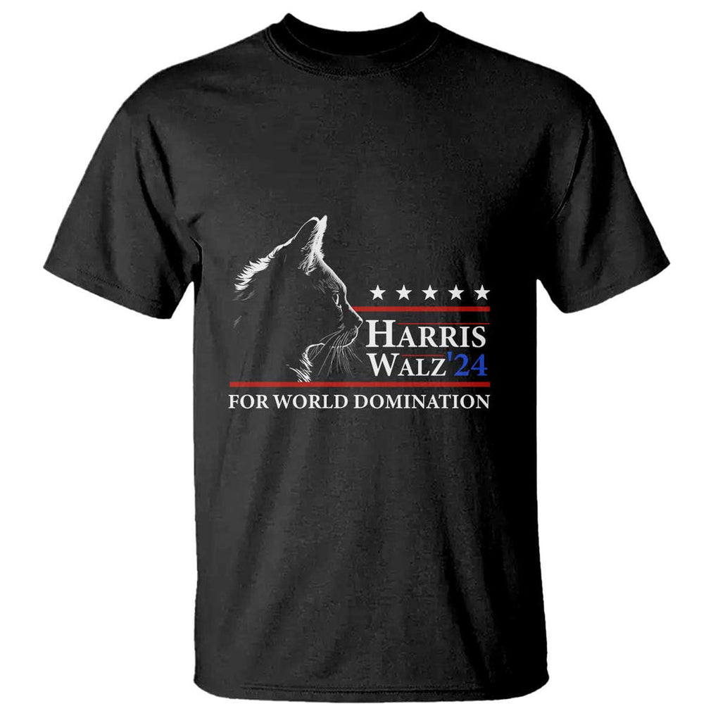 Harris Walz 2024 T Shirt For World Domination US President TS09 Black Print Your Wear