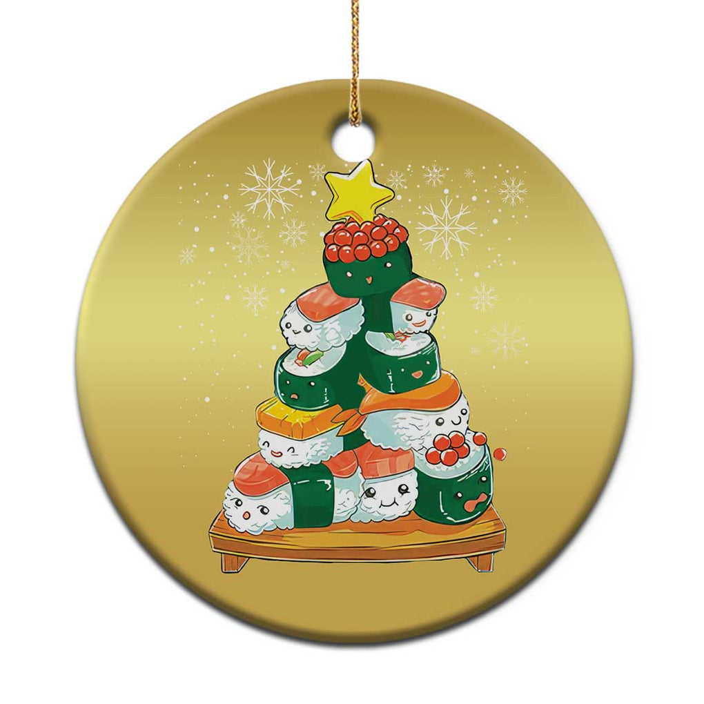 Funny Sushi Christmas Tree Christmas Ornament Cute Japanese Xmas TS09 Print Your Wear