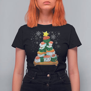 Sushi Christmas Tree Cute Japanese Xmas T Shirt For Women TS09 Printyourwear