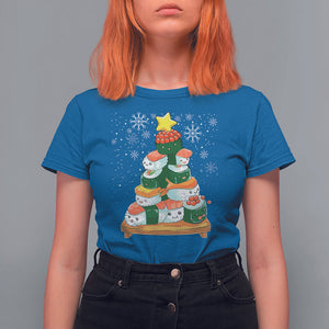 Sushi Christmas Tree Cute Japanese Xmas T Shirt For Women TS09 Printyourwear