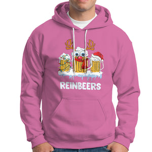 Reinbeers Christmas Reindeer Drinking Beer Hoodie TS09 Printyourwear