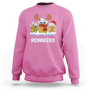 Reinbeers Christmas Reindeer Drinking Beer Sweatshirt TS09 Printyourwear