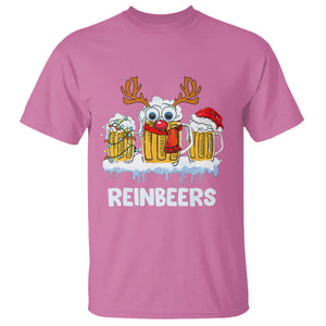 Reinbeers Christmas Reindeer Drinking Beer T Shirt TS09 Printyourwear