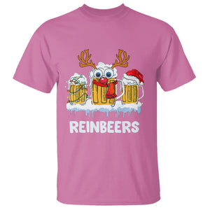 Reinbeers Christmas Reindeer Drinking Beer T Shirt TS09 Printyourwear