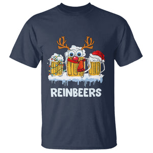 Reinbeers Christmas Reindeer Drinking Beer T Shirt TS09 Printyourwear