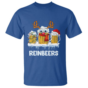 Reinbeers Christmas Reindeer Drinking Beer T Shirt TS09 Printyourwear