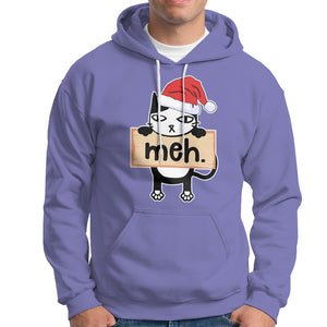 Meh Black Cat Sarcastic Funny Christmas Hoodie TS09 Printyourwear