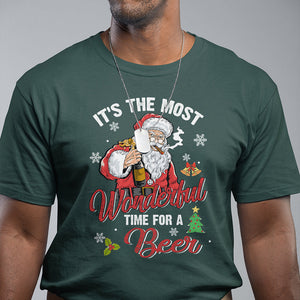 It's The Most Wonderful Time For A Beer Ugly Santa Drinking T Shirt TS09 Printyourwear