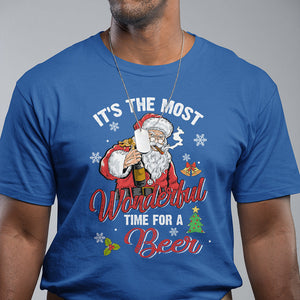 It's The Most Wonderful Time For A Beer Ugly Santa Drinking T Shirt TS09 Printyourwear