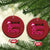 My Christmas Wish Is A Cure Breast Cancer Christmas Ornament TS09 Circle Red Print Your Wear