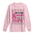 My Christmas Wish Is A Cure Breast Cancer Long Sleeve Shirt TS09 Light Pink Print Your Wear