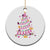 Christmas Breast Cancer Christmas Ornament Pink Ribbon Xmas Tree TS09 Print Your Wear