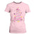 Christmas Breast Cancer T Shirt For Women Pink Ribbon Xmas Tree TS09 Light Pink Print Your Wear