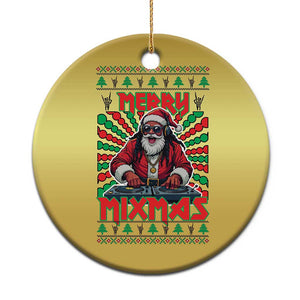 Funny Xmas Party Christmas Ornament Merry Mixmas Santa DJ TS09 Print Your Wear