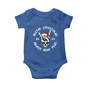 Funny Heavy Metal Baby Onesie Metal Christmas Heavy New Year Rock Hand Sign TS09 Royal Blue Print Your Wear