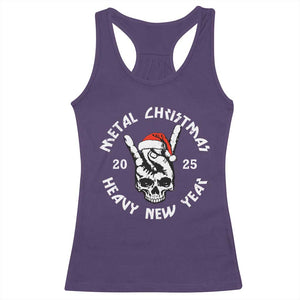 Funny Heavy Metal Racerback Tank Top Metal Christmas Heavy New Year Rock Hand Sign TS09 Purple Print Your Wear