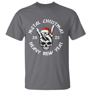 Funny Heavy Metal T Shirt Metal Christmas Heavy New Year Rock Hand Sign TS09 Charcoal Print Your Wear