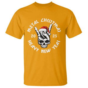 Funny Heavy Metal T Shirt Metal Christmas Heavy New Year Rock Hand Sign TS09 Gold Print Your Wear