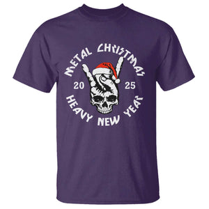 Funny Heavy Metal T Shirt Metal Christmas Heavy New Year Rock Hand Sign TS09 Purple Print Your Wear