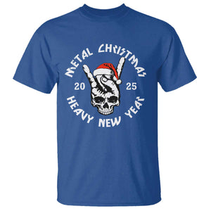 Funny Heavy Metal T Shirt Metal Christmas Heavy New Year Rock Hand Sign TS09 Royal Blue Print Your Wear