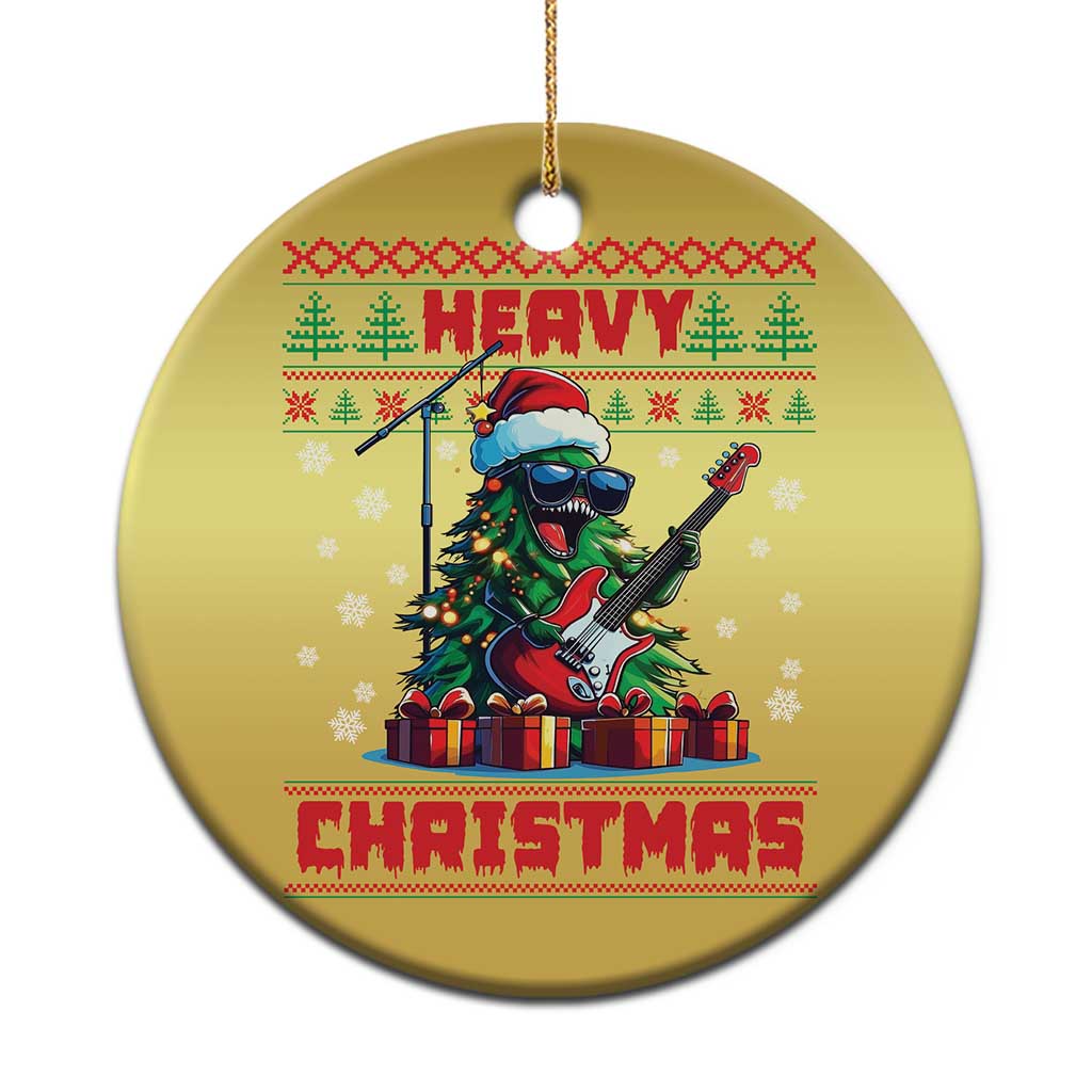 Funny Heavy Xmas Rock Band Guitarist Christmas Ornament TS09 Print Your Wear