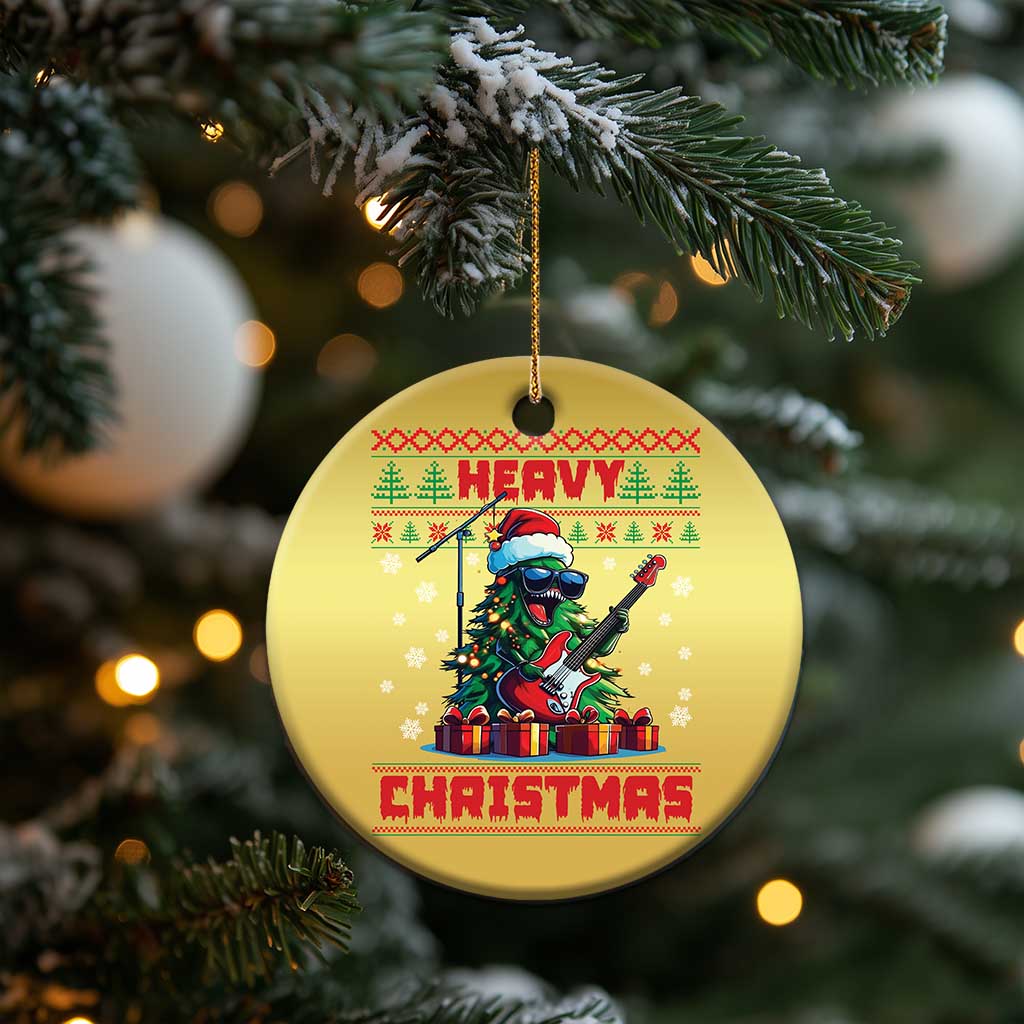 Funny Heavy Xmas Rock Band Guitarist Christmas Ornament TS09 Print Your Wear