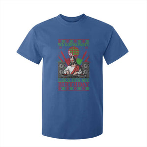 Funny Christmas Party DJ Jesus T Shirt For Kid We Gonna Party Like It's My Birthday TS09 Royal Blue Print Your Wear