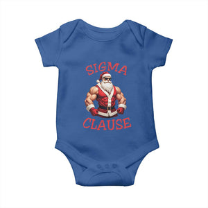 Funny Xmas Sigma Claus Baby Onesie TS09 Royal Blue Print Your Wear