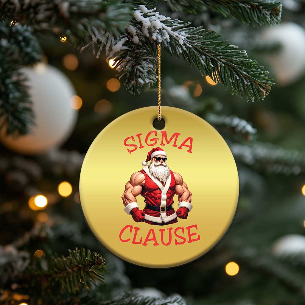 Funny Xmas Sigma Claus Christmas Ornament TS09 Print Your Wear