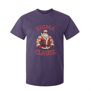 Funny Xmas Sigma Claus T Shirt For Kid TS09 Purple Print Your Wear