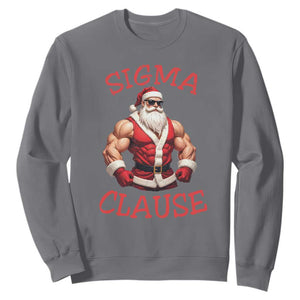 Funny Xmas Sigma Claus Sweatshirt TS09 Charcoal Print Your Wear