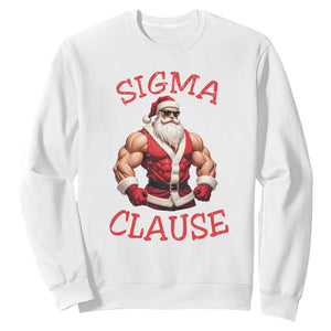 Funny Xmas Sigma Claus Sweatshirt TS09 White Print Your Wear